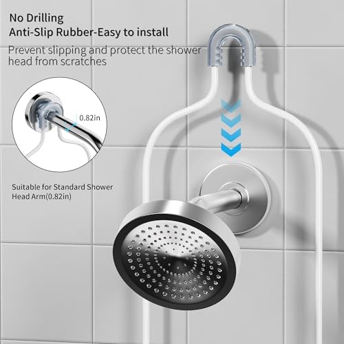 DAOYA Over the Shower Head Caddy, 3 Tier Anti-Swing Bathroom Organizer - Image 2