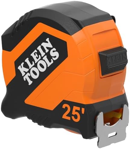 Klein Tools 9525 Tape Measure, 25-Foot Compact Double-Hook Imperial Measuring by Unknown