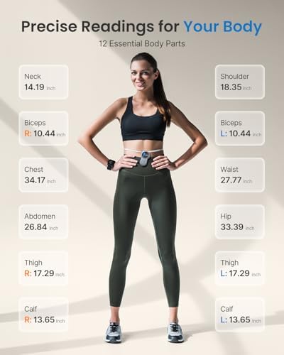 RENPHO Smart Tape Measure with Large Display, Fitness Shape, Measure - Image 3