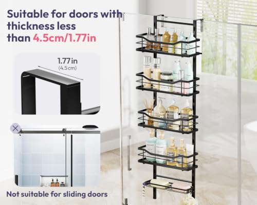 SWTYMIKI Over the Door Shower Caddy - Image 7