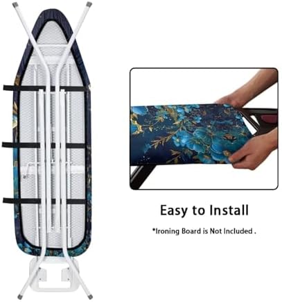 Flashideas Blue Butterfly Ironing Board Cover and Pad Standard Size Ironing - Image 5