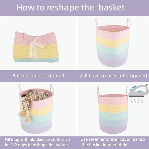 XUANGUO Rope Laundry Basket Hamper - Image 7