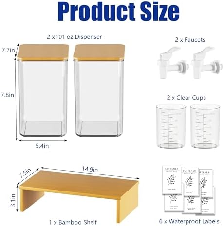 RoleDes Laundry Detergent Dispenser Set, Liquid Laundry Soap Dispensers - Image 2