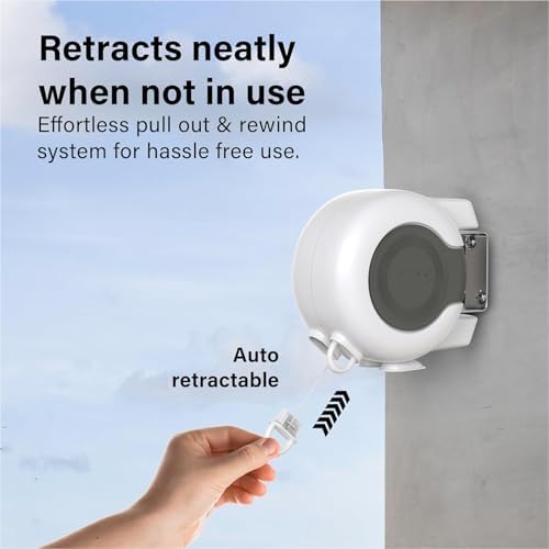 Retractable Double Clothesline – 49 ft x 2 Heavy Duty Clothes Line - Image 2