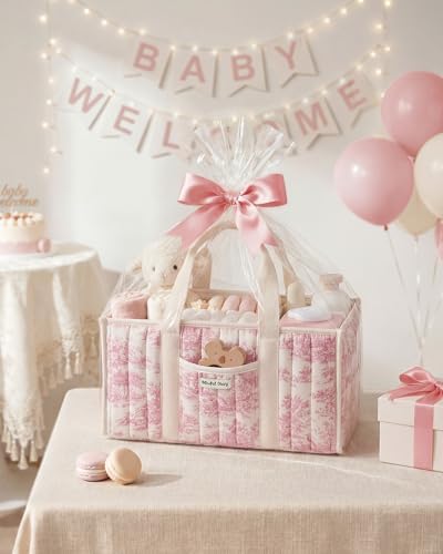 Blissful Diary Toile Diaper Caddy Organizer, Baby Diaper Basket - Image 7