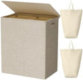 WOWLIVE 154L Double Laundry Hamper 2 Section by WOWLIVE