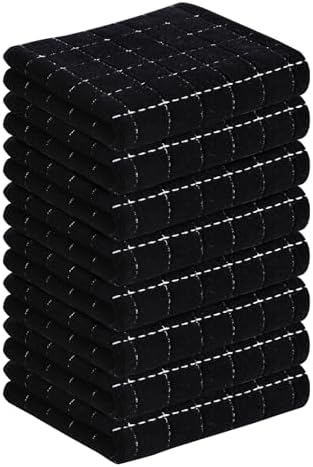 Homaxy 100% Cotton Terry Kitchen Towels, 8 Pack by Homaxy