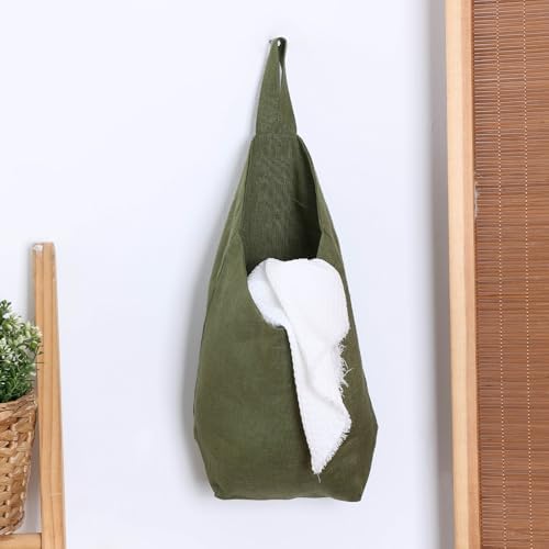 100% Linen Hanging Storage Bags Baskets 2 Pcs, Small Wall Storage Bag - Image 4