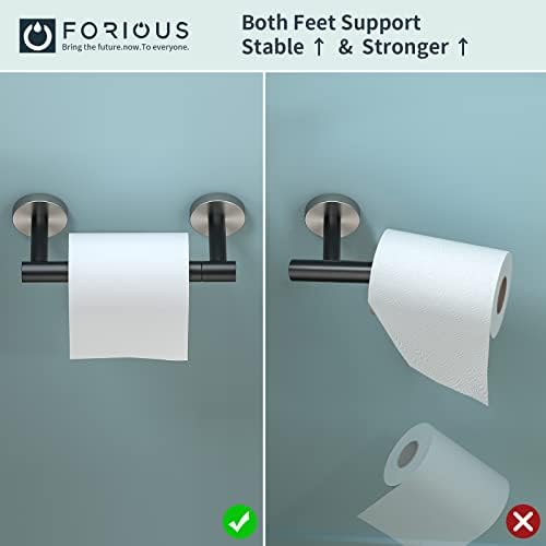 FORIOUS Commercial Toilet Paper Holder Wall Mount Bathroom Tissue Holder - Image 3