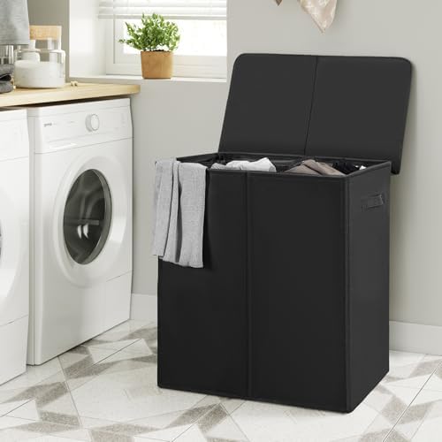WOWLIVE 140L Double Laundry Hamper 2 Section - Image 4