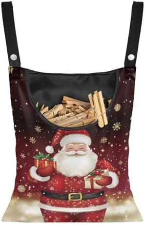 Christmas Santa Claus 2025 Waterproof Clothespin Pouch by CREAMIC