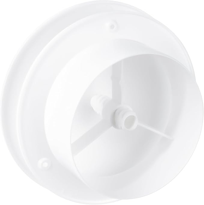 Repa Market 5" Inch Round Plastic Air Vent Diffuser – HVAC Duct Air Intake and Exhaust Circular Vent Cover - Adjustable Vent for Home - Wall Airflow Diffuser - Round Ceiling Diffuser - AC Vent