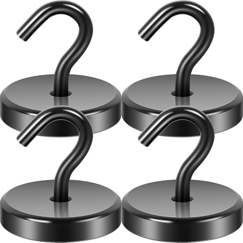 Neosmuk Magnetic Hooks for Cruise Cabins, 170lb Heavy Duty, 4 Pack by Neosmuk