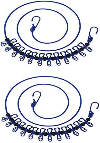 2 Pack 11 Feet Windproof Clothesline by Yansanido
