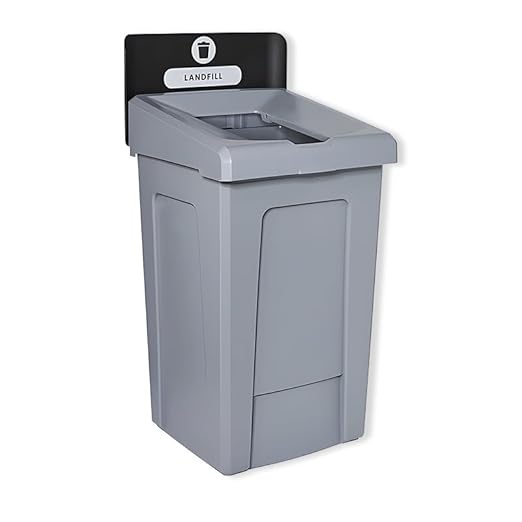 33-Gallon Mixed Recycling Station with Lid, Polypropylene, 99 Gallons, Set of 3, Reinforced Bottom, Ideal for Home, School, Hotel, Bar, Kitchen