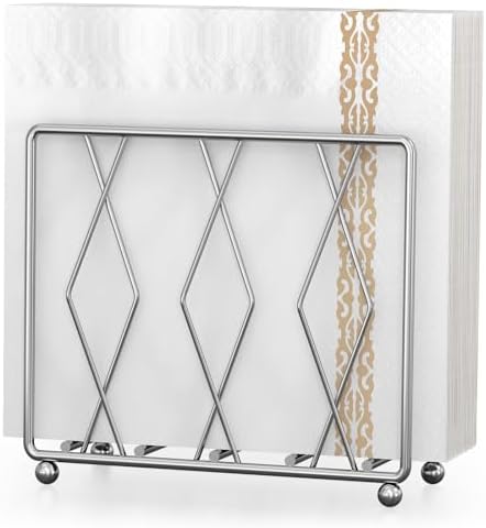 Napkin Holder for Table, Modern Metal Stand for Kitchen Counter by LWSFF