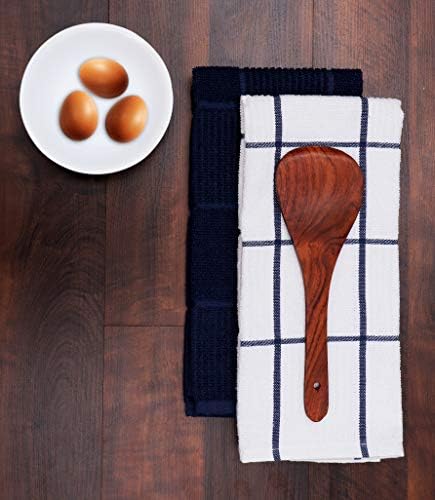 AMOUR INFINI Kitchen Towels Pack of 4, Terry Cotton Dish Towels, Ultra Absorbent - Image 4