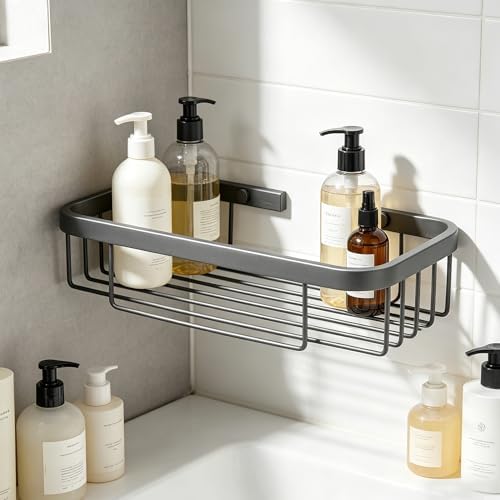 Corner Shower Caddy, 201 Stainless Steel Bathroom Shelf Organizer, Wall Mounted by Midodor