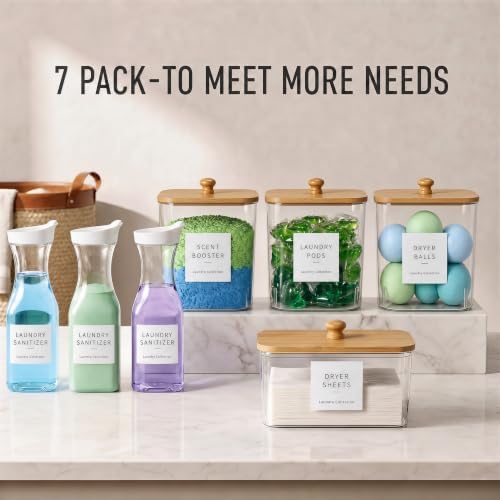 4+3 Pack Laundry Pods Containers & Dryer Sheet Holder & Laundry Detergent - Image 3