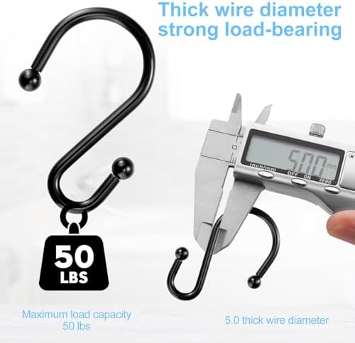 Shower Curtain Hooks, Metal Shower Hooks - Image 5
