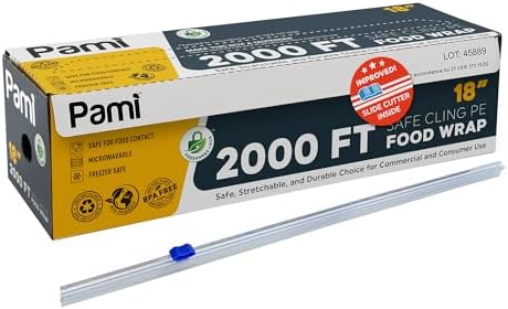 PAMI Plastic Food Wrap 18 in x 2000 ft by PAMI