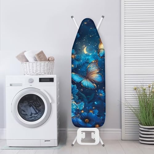 Blue Butterfly Ironing Board Cover, Resist Scorching and Staining, 15x54 Heavy - Image 3