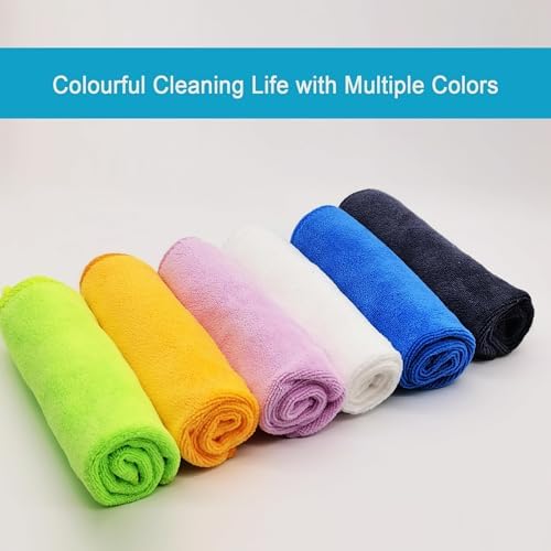 Ultra Absorbent 400 GSM Microfiber Cleaning Cloths, Thick Lint Free Reusable - Image 5