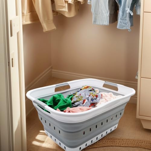SAMMART 42L Collapsible Plastic Laundry Basket - Image 5