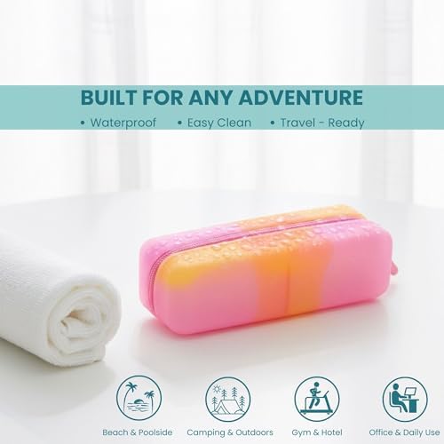 Cotton Pad Swab Travel Case, 2-in-1 Waterproof Organizer - Image 3