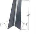 Brushed 304 Stainless Steel Corner Guards, 48" Wall Protectors, 20ga & 16ga, Available in 1/2" to 4", Multi-Pack Options (1, 2, 5, or 10) (2, 1/2 x 1/2, 20ga, No Hug Edges)