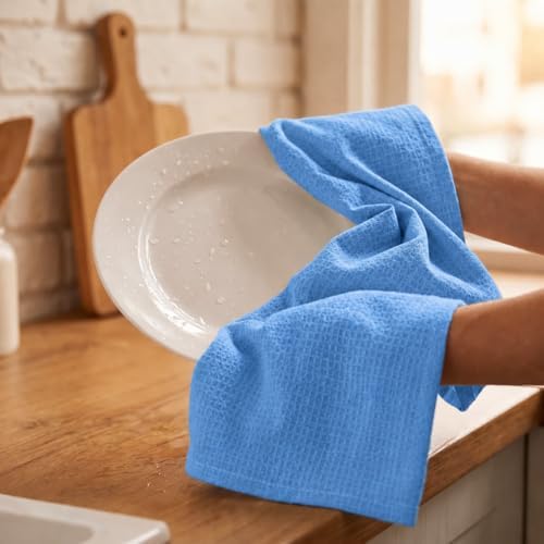 Urban Villa Kitchen Towels Cotton Dish Towels 20”x30” Sky Blue - Image 7