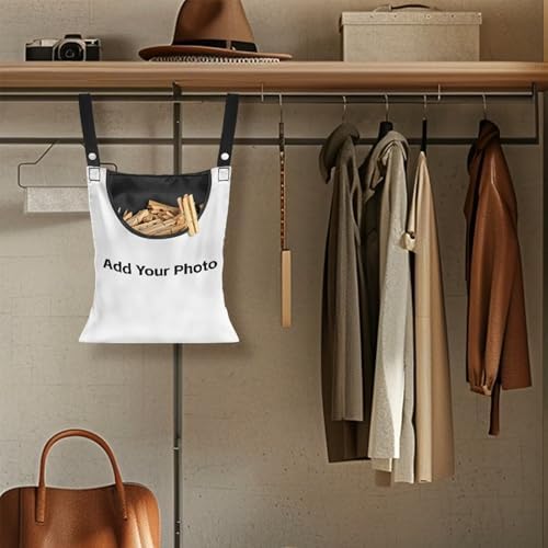 Custom Clothespin Bag Add Your Photo & Pet Photo Design - Image 5