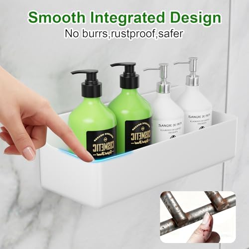Adhesive Shower Caddy Shower Shelves Bathroom Organizer and Storage - Image 3
