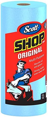 Scott Shop Towels, Strong and Absorbent Multi-Purpose Blue Disposable Towels - Image 2