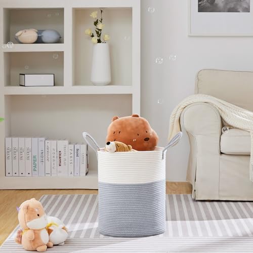 VIPOSCO 53L Tall Woven Laundry Basket Hamper - Image 2
