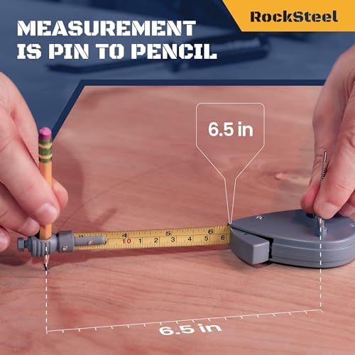 Roto Tape Compass | Rotating Tape Measure Beam Compass, Circle Drawing Tool - Image 2