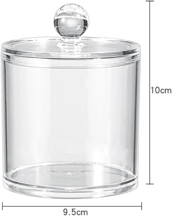 Acrylic Makeup Organizer Cosmetic Storage Display Case Makeup Brush Cotton Ball - Image 2