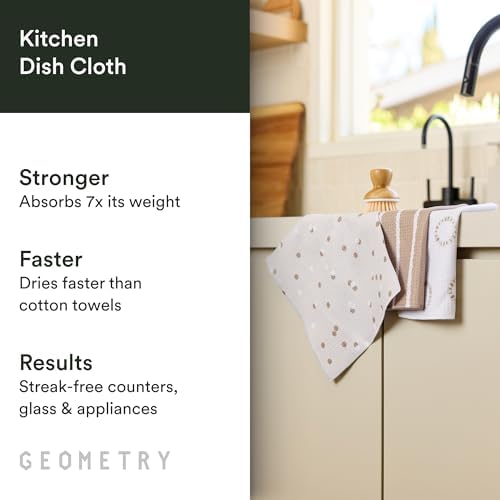 GEOMETRY Dishcloth – Evergreen Collection – Quick-Dry, Ultra-Absorbent - Image 2