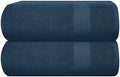 GLAMBURG Premium Cotton Oversized 2 Pack Bath Sheet 35x70-100% Pure Cotton by GLAMBURG