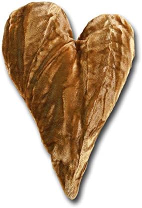 6" Handmade Velvet Essence Heart Sachet Pillow – Flaxseed Fill, Lavender Scented by CandiAndi