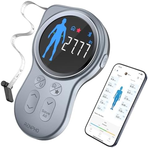 RENPHO Smart Tape Measure with Large Display, Fitness Shape, Measure by RENPHO