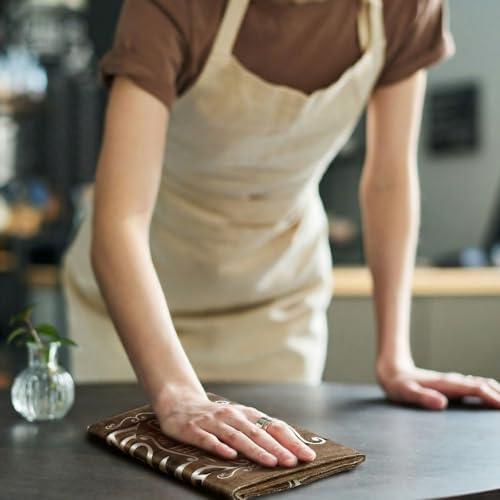 Bencailor 6 Pcs Brown Kitchen Towels Decorative Sets Dish Towels Absorbent Fast - Image 6