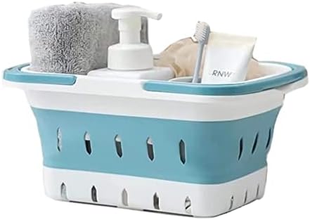Plastic Caddy for Cleaning Supplies Products, Storage Collapsible Basket by ANNIYA