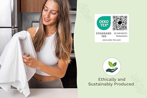 Organic Cotton White Dish Towels - Image 5