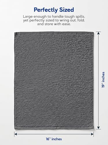Utopia Towels Ribbed Kitchen Bar Mops, 12 Pack, 16x19 in - Image 2