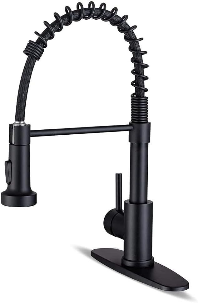 WEWE Matte Black Kitchen Faucet by WEWE