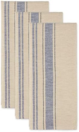 DII French Stripe Dishtowels, Kitchen Collection, 20 x 30, Nautical Blue - Image 2