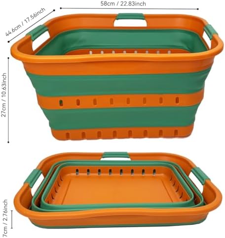 SAMMART 42L Collapsible Plastic Laundry Basket - Image 4
