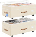 Budding Joy 80L 2 Pack Adjustable Under Bed Storage by BuddingJoy-BuildaJoyfulLifeforYou
