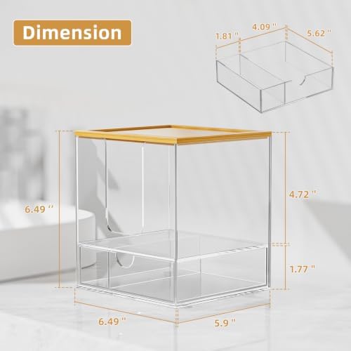 VITVITI Acrylic Disposable Face Towel Holder, Clean Container Box - Image 6